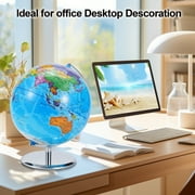 TJT 3D AR Educational World Globe, 10 Interactive Globe for Kids with Metal Stand , Earth Globes for Adults, LED Illuminated Night Lighting Gift