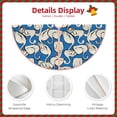 thumbnail image 3 of Fotbe Swan Birds Pattern Christmas Tree Skirt, Tree Skirts Plush Christmas Decorations, Christmas Tree Skirts Xmas Decorations Holiday Party Decor-48", 3 of 6