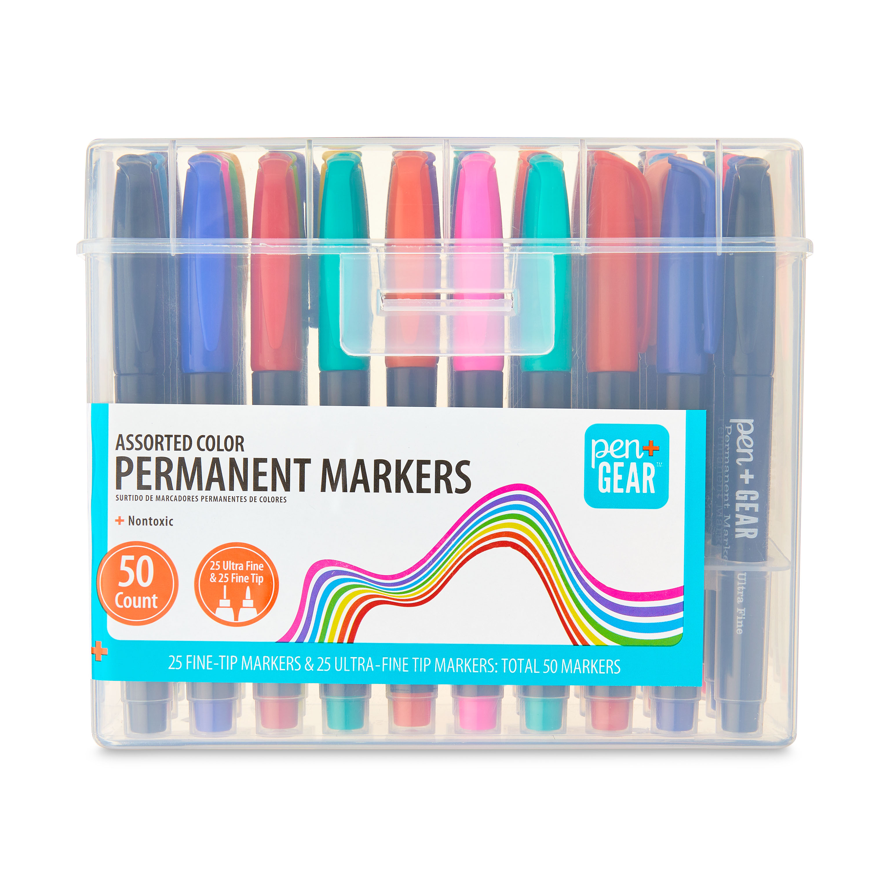 Pen+Gear Permanent Markers, 50 Count Fine & Ultra-Fine photo 1