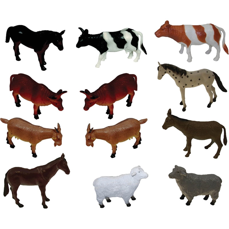 Farm Animals Playset, Set of 12 | Bundle of 5 