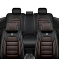 thumbnail image 3 of 2015 for BMW 320 Seat Cover, Black and Brown Car Seat Covers, Faux Leather Full Set of 5 Seats With Lumbar Support Beautify Interior, Protect Car Seats, 3 of 7