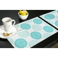 thumbnail image 6 of 2024 Placemat Mandala Pattern Aqua Table Mats for Dining Table Kitchen Table Coaster Accessories Modern Home r car coaster, 6 of 7