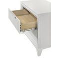 thumbnail image 6 of 6Pc White Finish King Size Bedroom Set Built in Lighting HB Upholstered Bed Bedroom Furniture, 6 of 7