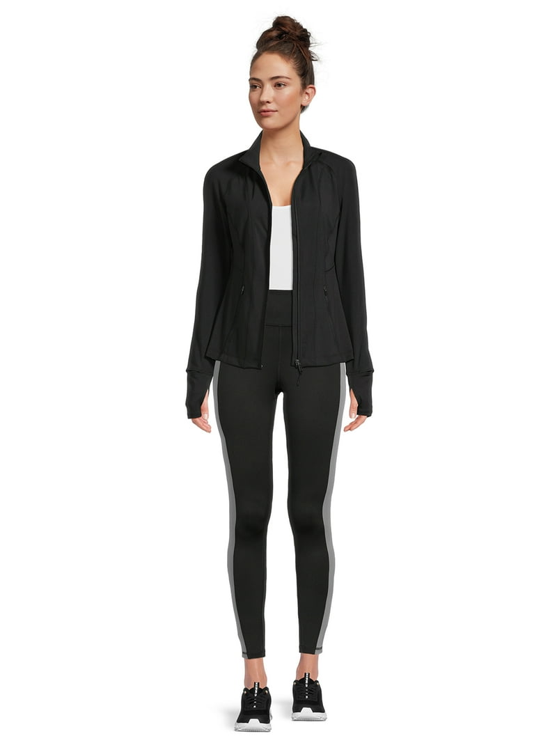 ウェア aviharu Avia Women's Performance Full Zip Jacket with Thumbholes, Sizes S