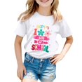 thumbnail image 1 of TZEWGL Cute Shirt For Infnat Round Neck Loose Short Sleeve Graphic Print Clothes For Newborns size 11-12T, 1 of 4