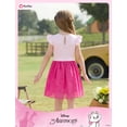 thumbnail image 6 of Disney Marie Girls Romper Dresses Bow Paris Eiffel Cat Graphic Pink Elegant Tulle Skirt Summer Outfit Kids 5-6Y, 6 of 11