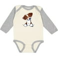 thumbnail image 3 of Inktastic Pocket Brittany Spaniel Boys or Girls Long Sleeve Baby Bodysuit, 3 of 5