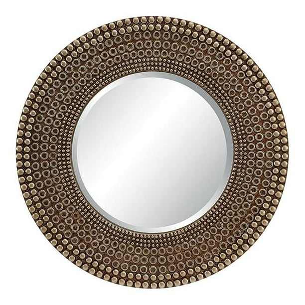 Lyon Wall Mirror in Antique Bronze Finish.