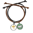 thumbnail image 1 of Sombrero gafas cabeza helado de dulce Pulsera Cuerda Mano Cadena Cuero Dinero Pulsera Unbranded M, 1 of 2
