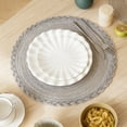 thumbnail image 5 of Place Mats for Dining Tables Round Woven Washable Heat Resistive Non-Slide Placemats for Home Kitchen Table Mats, 5 of 6