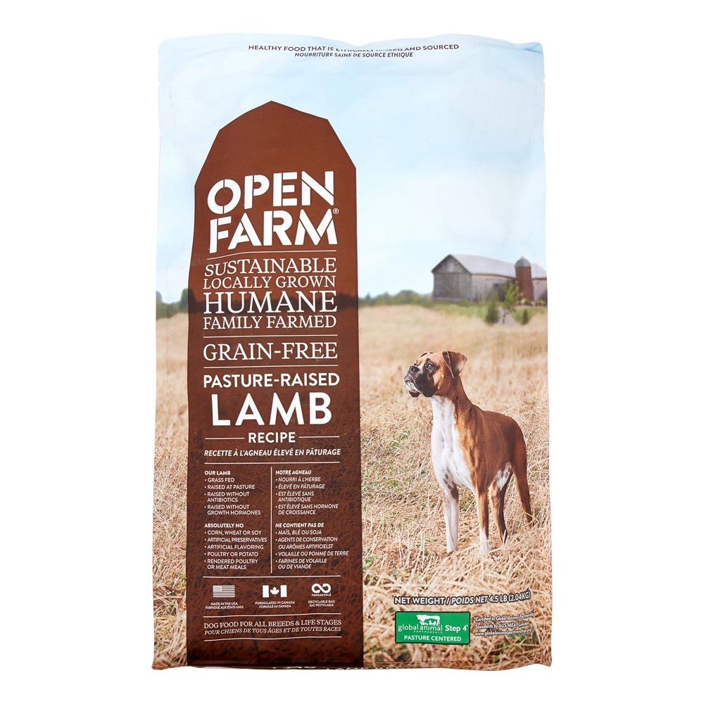 Open Farm GrainFree Lamb Recipe Dry Dog Food, 4.5 Lb