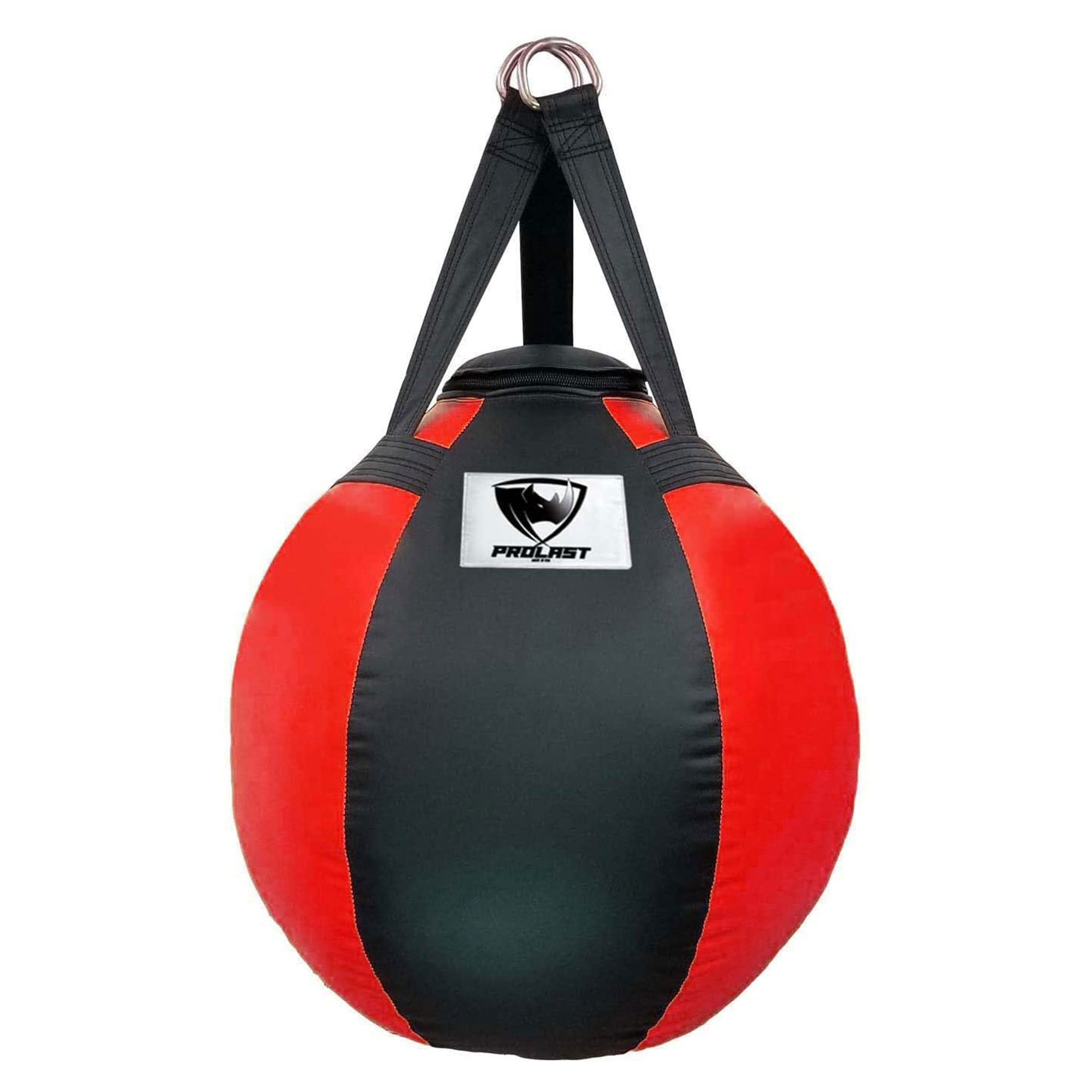 PROLAST Wrecking Ball Filled Heavy Hanging Punching Bag, Black and Red ...