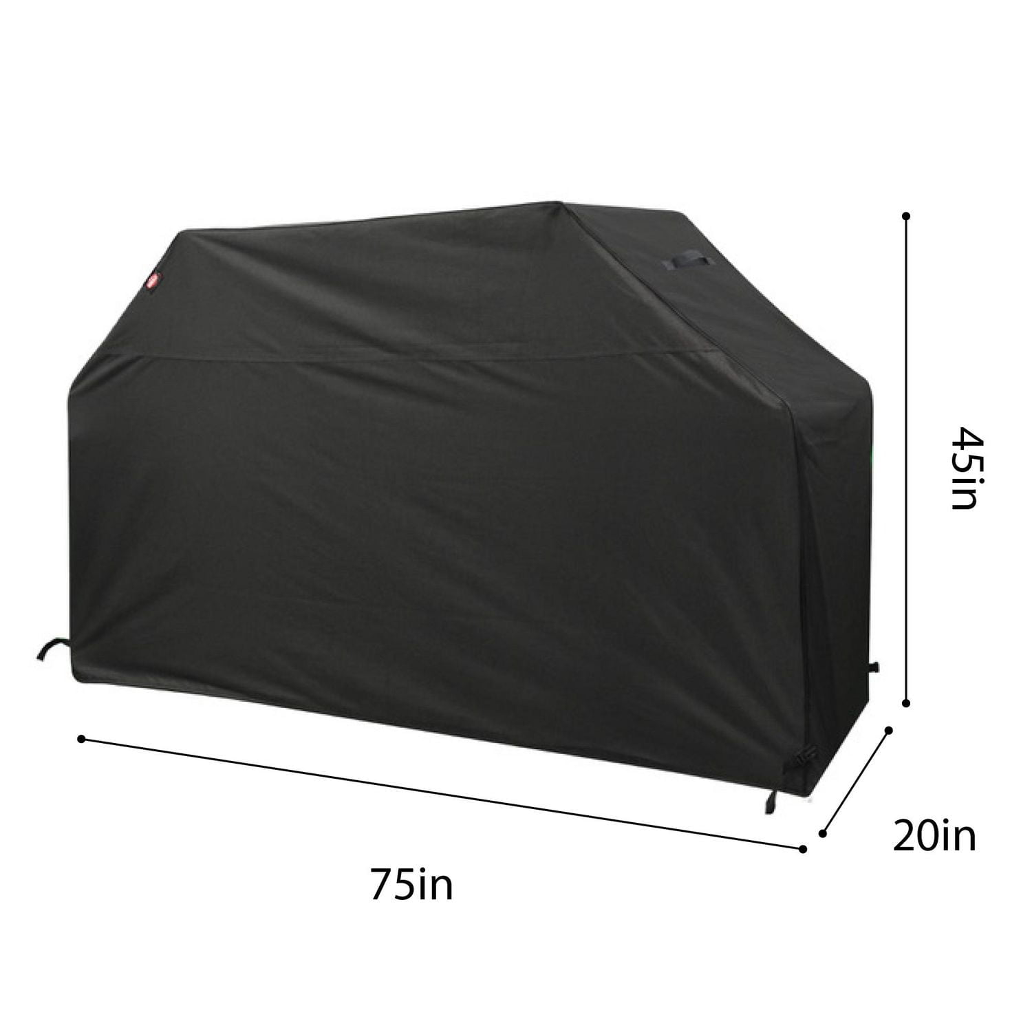 Expert Grill 75" Deluxe Heavy-Duty Cover, Durable Black Ripstop Fabric.