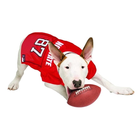 Pets First Collegiate NC State Wolfpack Football/Basketball Mesh Jersey for Pet Dog. available in 40+ Teams - Medium - Image 3