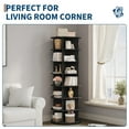 thumbnail image 5 of TROPOW 7-Tier 360° Rotating Shoe Rack Tower, Spinning Shoe Organizer with Multi-Purpose Storage for Entryway, Closet, Living Room, Bedroom, Freestanding Space Saving Shoe Carousel, 5 of 8