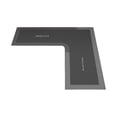 thumbnail image 2 of L Shaped Kitchen Mat, Non-Slip Absorbent Floor Rug for Sink Counter, Corner Bathroom Mat with Memory Foam Cushion, Black, by Zovey, 2 of 6