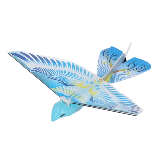 Remote Control Wings Bird, 100mAh Battery High Simulation LED Bionic Flapping Wings Bird for Outdoor Green,Blue,Pink