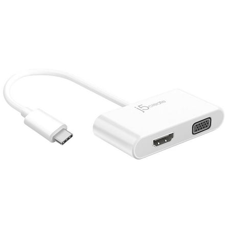 UPC: 0847626003295 | j5create JCA174 USB Type-C to VGA & HDMI Adapter