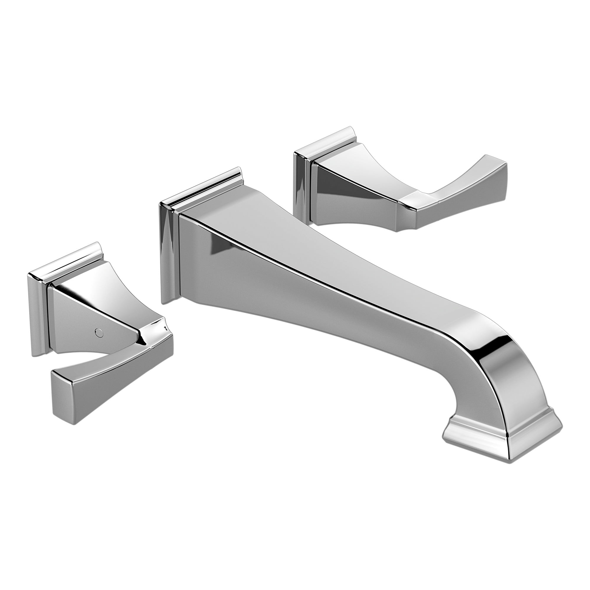 Delta Dryden Two Handle Wall Mount Bathroom Faucet Trim, Chrome