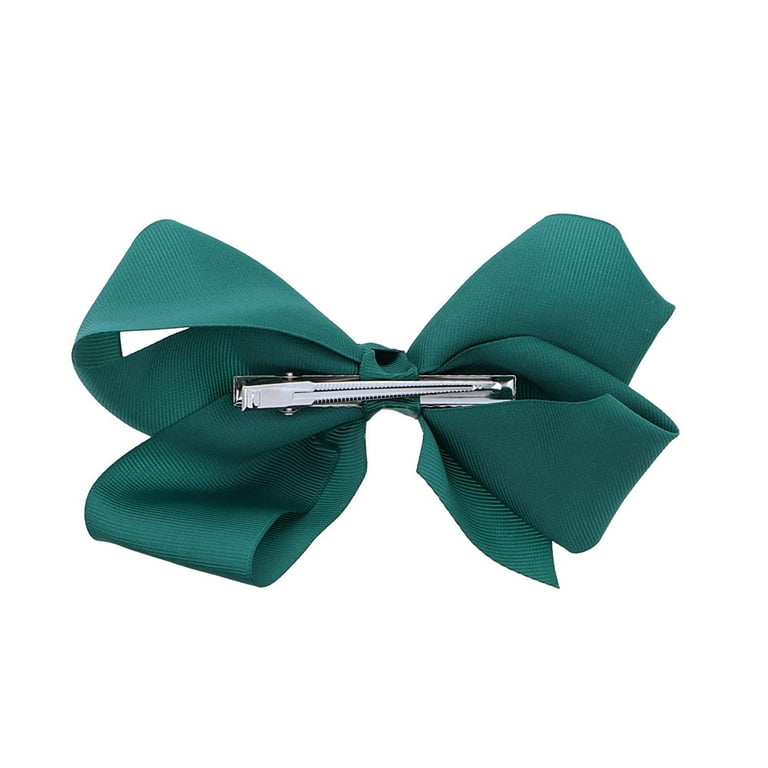 5.5 Inch Grosgrain Hair Bow Clip For Woman And Girls