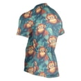 thumbnail image 3 of joogoo Funny Gorillas Palm Leaf Men's Cycling Jerseys Mountain Bike Short Sleeve Tops L, 3 of 7