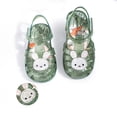 thumbnail image 4 of Ruyang Toddler Girls Jelly Sandals Cute Closed Toe Sandals Water-Resistant Beach Flat Sandal Non-Slip Bunny Shoes, 4 of 6