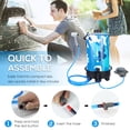 thumbnail image 2 of 12L Portable Camping Shower Bag with Foot Pump and Shower, 2 of 8