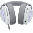 thumbnail image 2 of ASUS ROG Delta II Wireless Gaming Headset (50mm Titanium Drivers, ROG SpeedNova, 10mm Super-Wideband Mic, 110+HR Battery, DualFlow Audio, BT, 2.4 GHz, 3.5 mm, For PC, Switch, PS4, PS5, Xbox) - White, 2 of 9