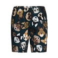 thumbnail image 4 of Wukai Dogs Men’s Short Pajama Pants With Pockets Soft Sleep Pj Shorts for Men-, 4 of 6
