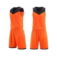 thumbnail image 2 of Maqroz Basketball Jersey Set for Men V Neck Sleeveless Tank Top Mesh Breathable Athletic Shorts Team Uniform Sports Training Two Piece Outfit Size 3-15 Years, 2 of 6
