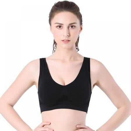 

Baywell U-shaped Sports Yoga Bra Women Running Sports Underwear Beauty Back No Steel Ring Bra (Black)