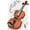 Brown, variant on zanvin Kid's Toy Violin, 4 Strings Violin Toys Musical Instruments for Children, Learning Educational Toys, Birthday Christmas Gifts
