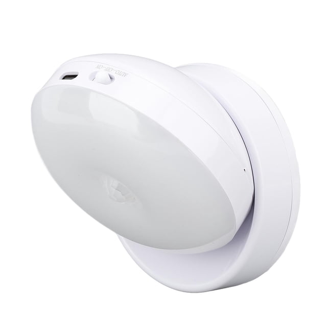 Luz LED Con Sensor De Movimiento, Luz Nocturna Recargable Giratoria 360 Grados Con Tecnología De Detección Humana Para Dormitorio, Escaleras, Pasillo, Armario
