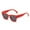 Red, variant on Sunglasses Womens Women Men Retro Fashion Street Shot Glasses Unisex Pc Frame Sunglasses Sunglasses Men Womens Sunglasses () Red Plastic
