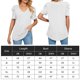 thumbnail image 2 of Camiseta Mujer Camiseta holgada de verano, camiseta sencilla para mujer, ropa informal suave para mujer (blanco L) Ygjytge para Mujer Blanco T M, 2 of 8