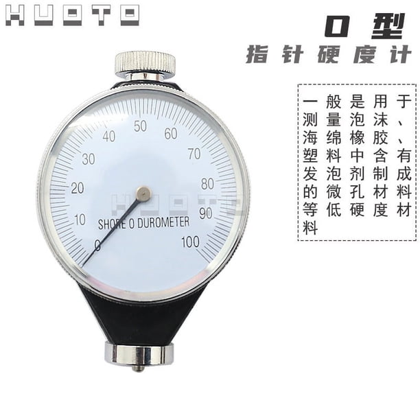 Huoto Silicon Rubber hardness meter tipo a D o Shore hardness meter número de punteros Shore Rubber hardness meter