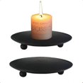 thumbnail image 2 of Candle Holders Black for Candle Candlesticks for Living Room/Dinning Room Table Decoration 2 PCS, 2 of 5