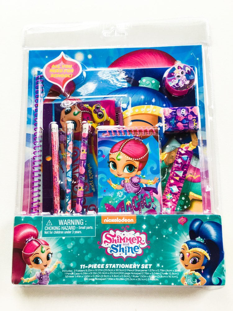 Pieces School Supplies NEW Nickelodeon Shimmer and Shine Stationery Set 30