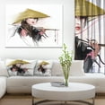 thumbnail image 1 of Vietnamese Woman - Digital Art Portrait Canvas Print, 1 of 3