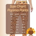 thumbnail image 2 of Unisex Adult Turkey and Pie Print Thanksgiving PJ Pajama Pants (Lrg, Brown), 2 of 2