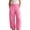 Pink, variant on Antinious Toddler Girls Solid Cargo Wide Leg Full Length Casual Pants