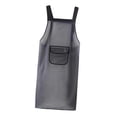 thumbnail image 2 of Delantal impermeable de TPU con bolsillo grande, delantal de cocina, delantal de maquillaje para cocina, 95cm, 2 of 9