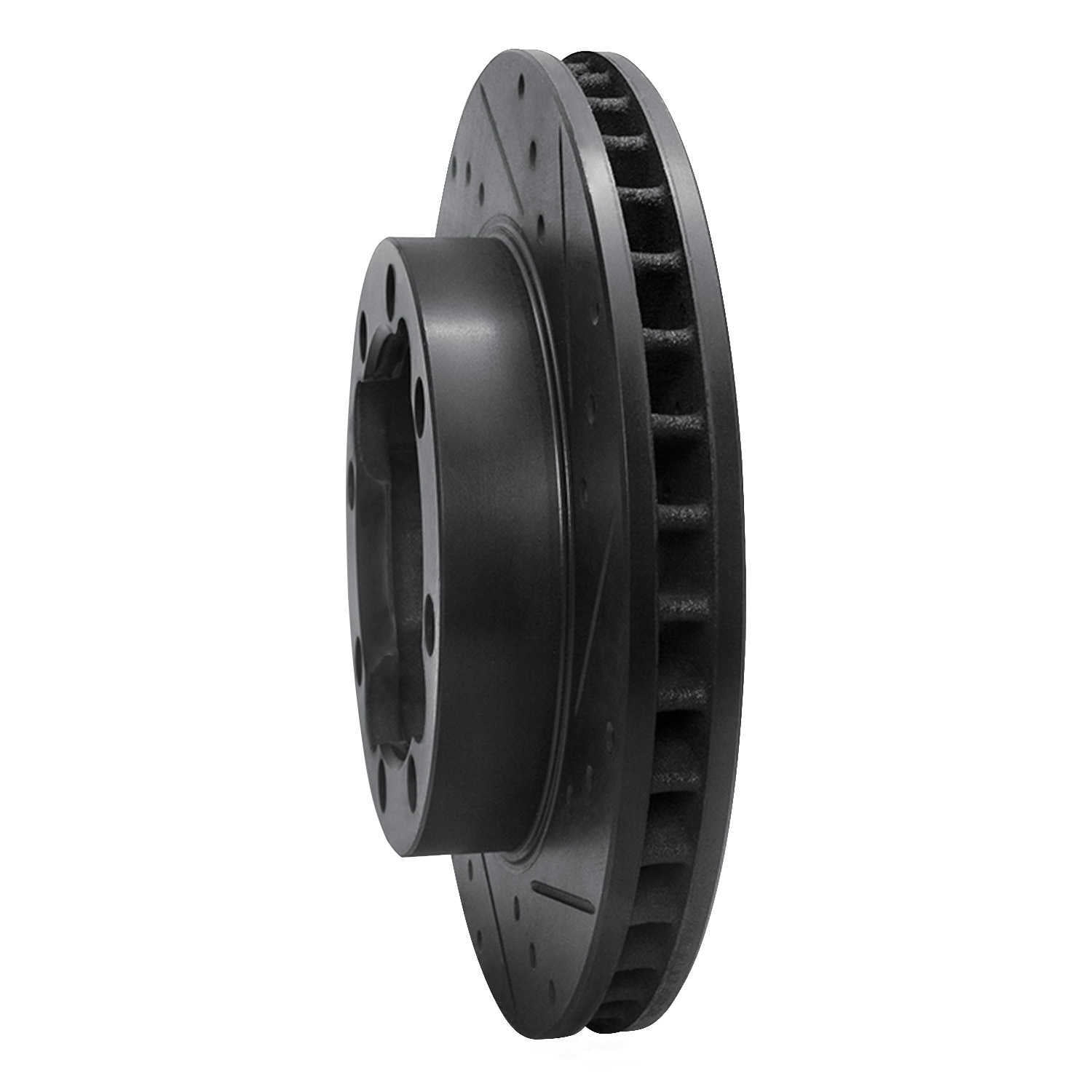 Dynamic Friction Company 633-40045R DFC Brake Rotor - Drilled And Slotted - Black