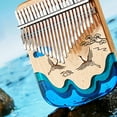 thumbnail image 2 of Portable Thumb Piano Multiple Tones Mini Resin Kalimba Finger Plucked Musical Instrument, 2 of 5