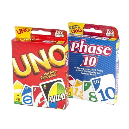 Uno and Phase 10 games 2-pack