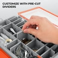 thumbnail image 2 of KastKing 3600 Tackle Box, Waterproof Fishing Organizer – Orange – HyperSeal, 2 of 8