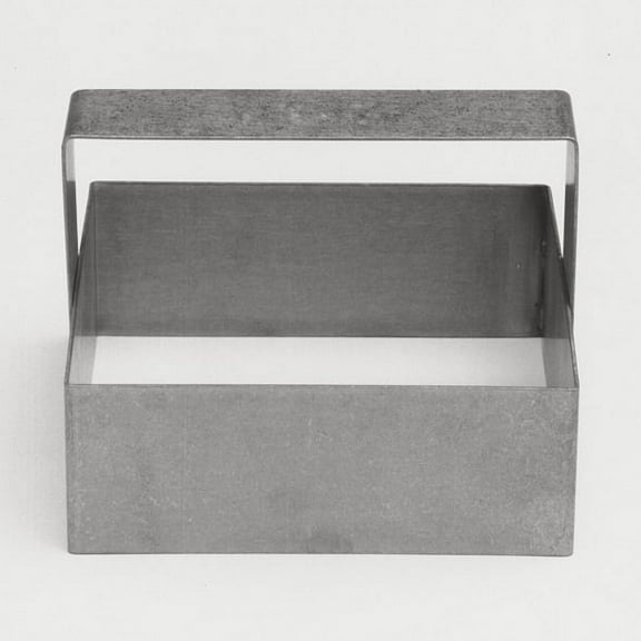 Stainless Cutter w/Handle, Square / Apple Turnover 3"