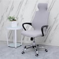 thumbnail image 3 of pitrice Office Chair Covers Computer Gaming Chair Chair Slipcovers for Gaming Chair Cover Stretchable Light Grey, 3 of 9