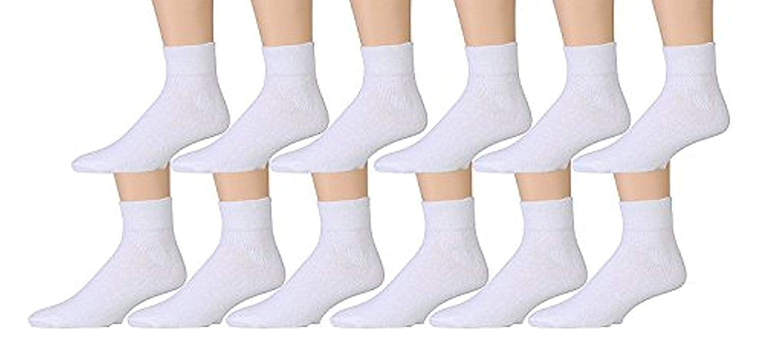 Yacht & Smith Yacht & Smith 12 Pairs of Children's Ankle Socks, Low