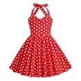 thumbnail image 2 of gdxvjhbj Robes pour Tout-Petites Filles Robe Bébé Fille Papillon Tutu à Volants Sans Manches Robes Robe de Fête 3T 4T (Rouge Melon D\'eau, 3-4 Ans), 2 of 6